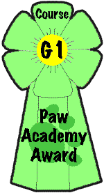 Paw Academy Awards G1Cours badge